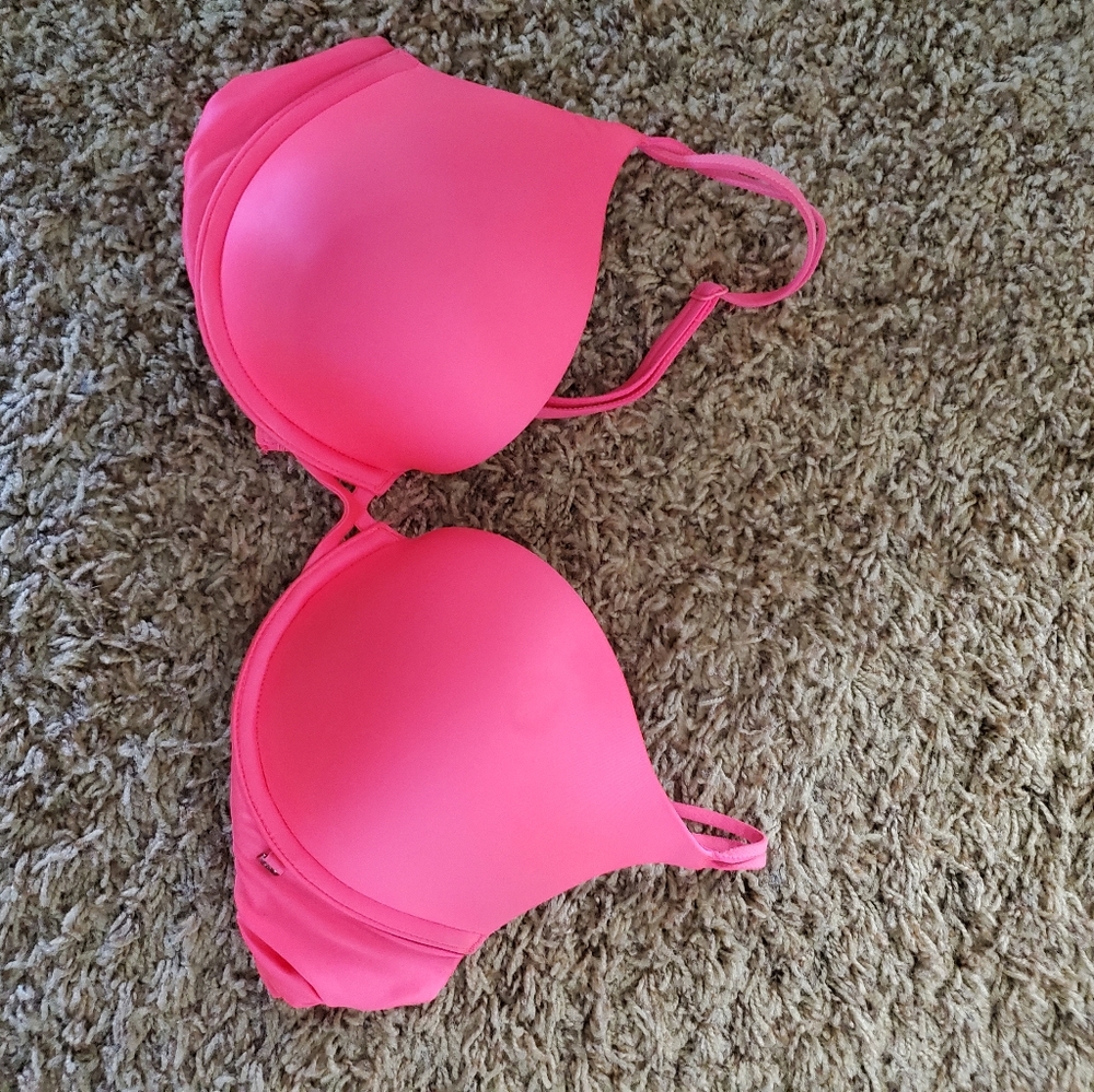 Victoria secret hot pink push up bra